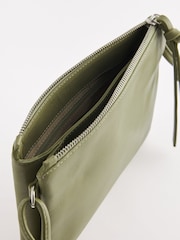 Sage Green Leather Cross-Body Bag - Image 7 of 7
