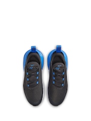 Nike Black/Blue Air Max 270 Junior Trainers - Image 7 of 10