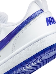 Белый/синий - Детские низкие кроссовки Nike Court Borough Recraft - Image 12 of 12
