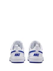 Белый/синий - Детские низкие кроссовки Nike Court Borough Recraft - Image 7 of 12