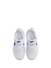 Белый/синий - Детские низкие кроссовки Nike Court Borough Recraft - Image 8 of 12