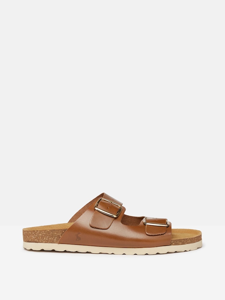 Joules Celeste Tan Brown Double Strap Sandals - Image 1 of 5