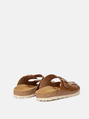 Joules Celeste Tan Brown Double Strap Sandals - Image 3 of 5