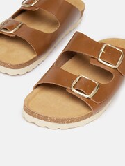 Joules Celeste Tan Brown Double Strap Sandals - Image 4 of 5