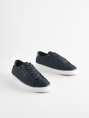 Navy Canvas Trainers - Image 1 of 6