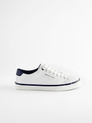 White Canvas Trainers - Image 3 of 6