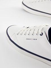 White Canvas Trainers - Image 4 of 6