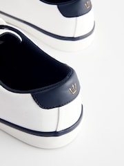 White Canvas Trainers - Image 5 of 6
