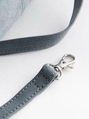 Blue Suede Clutch Bag - Image 6 of 7