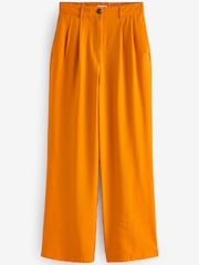 Orange Elasticated Back Wide Leg Trousers - Image 6 of 7