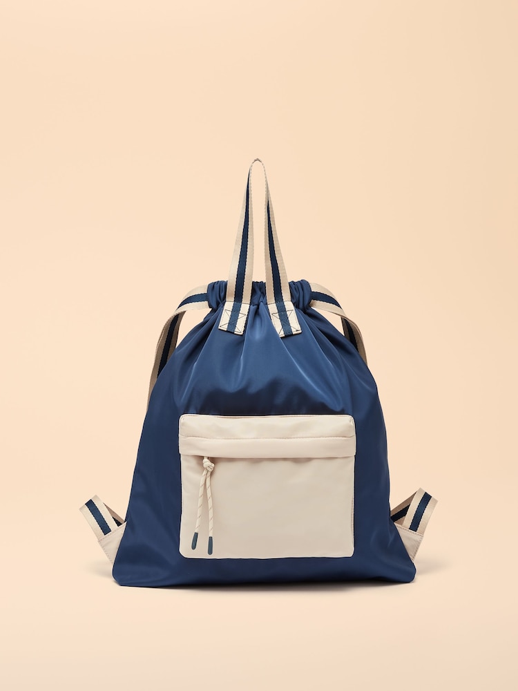 Joules Packwell Navy Blue Colour Block Rucksack - Image 1 of 7
