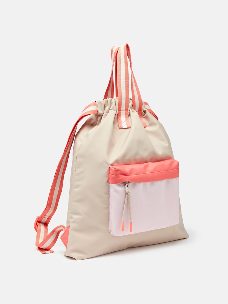 Joules Packwell Neutral Colour Block Rucksack - Image 2 of 5