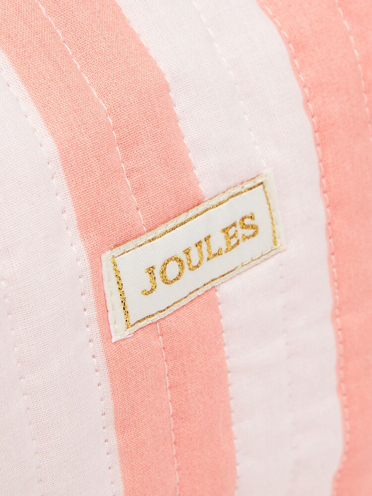 Joules Lillia Pink & Orange Striped Wash Bag - Image 5 of 5