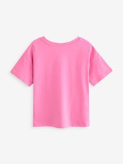 Pink Positive Vibes Graphic 100% Cotton T-Shirt (3-16yrs) - Image 2 of 3