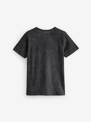 Charcoal Grey Oversized Skull Graphic 100% Cotton T-Shirt (3-16yrs) - Image 2 of 3