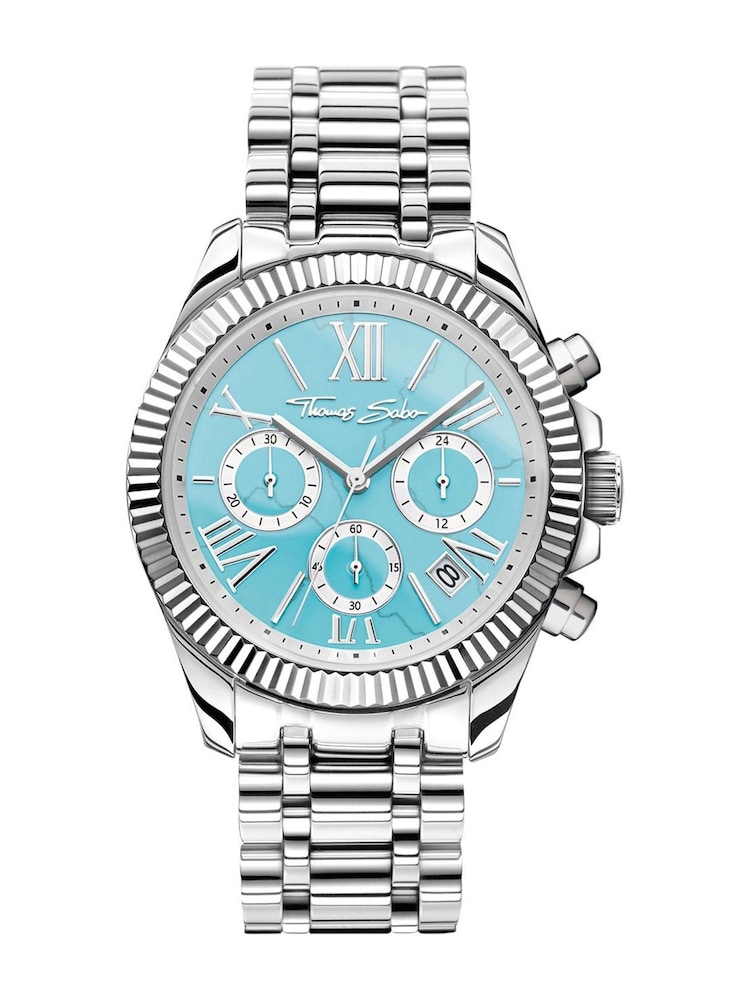 Thomas Sabo Silver Rebel Heart Quartz Watch - Image 1 of 5