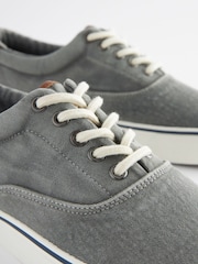 Grey Classic Canvas Pumps - Image 6 of 7