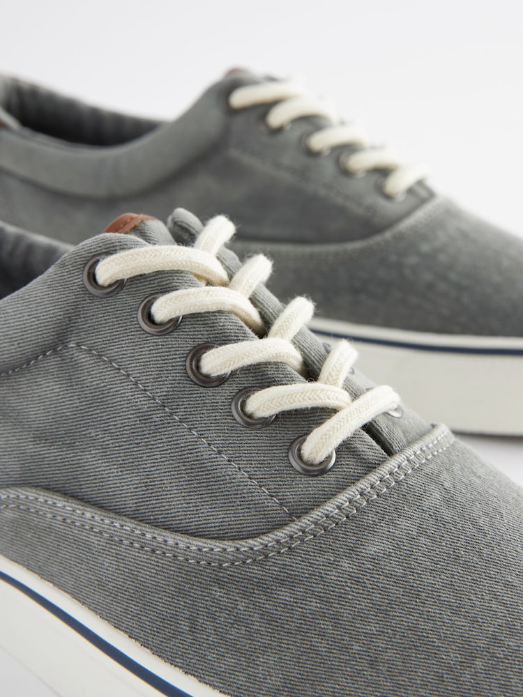 Gris - Tennis classiques en toile - Image 6 of 7