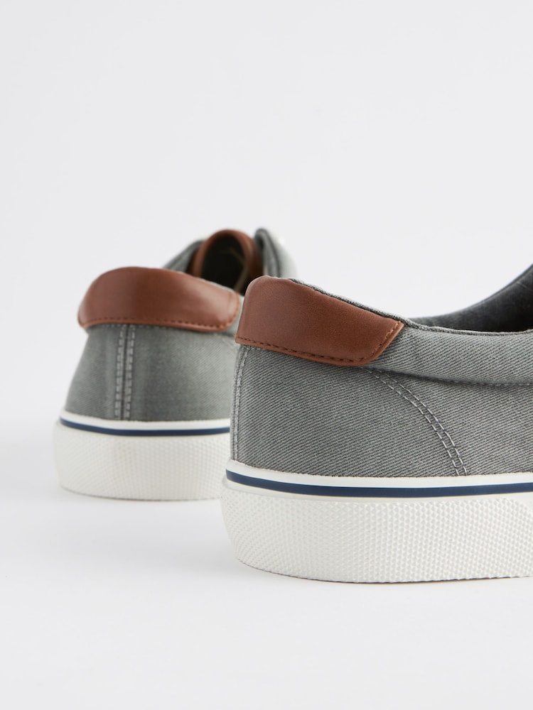 Grey Classic Canvas Pumps - Image 7 of 7