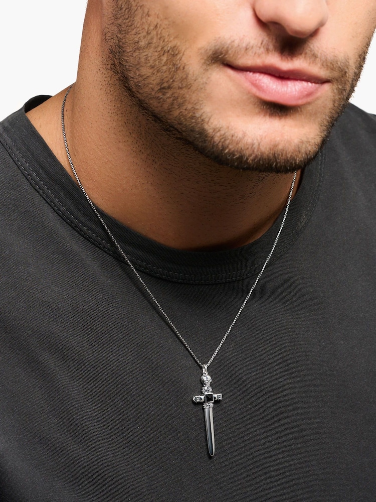Thomas Sabo Silver Sword Pendant Necklace - Image 3 of 3