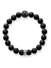Thomas Sabo Black Rebel Obsidian 925 Silver Bracelet - Image 1 of 3