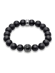 Thomas Sabo Black Rebel Obsidian 925 Silver Bracelet - Image 2 of 3