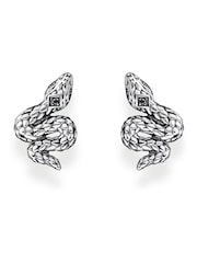 Thomas Sabo Black Mystic Snake 925 Silver Studs - Image 1 of 4