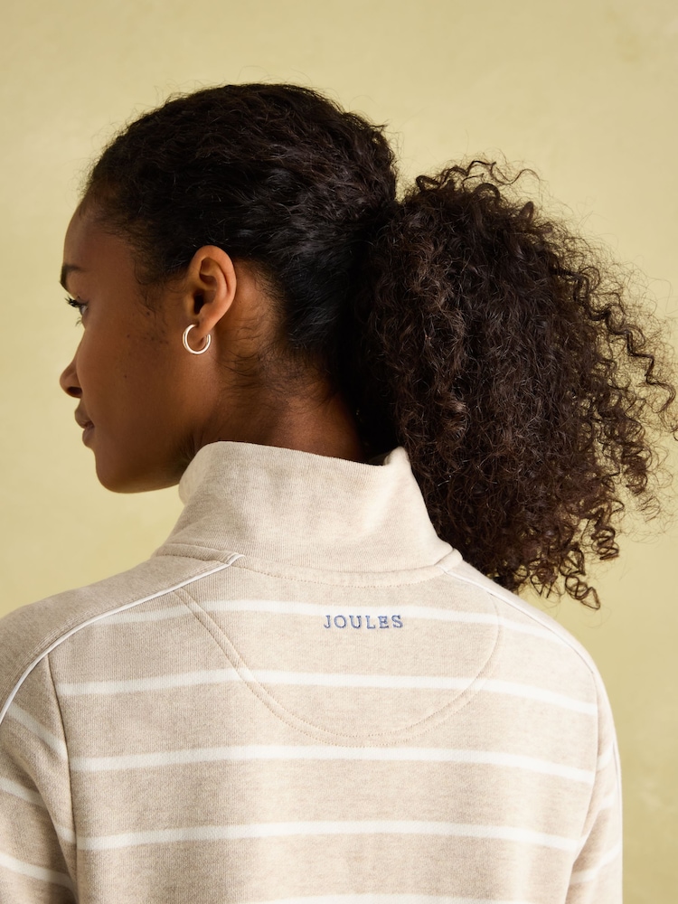 Sweat rayé boutonné Joules Southwold - Image 4 of 9