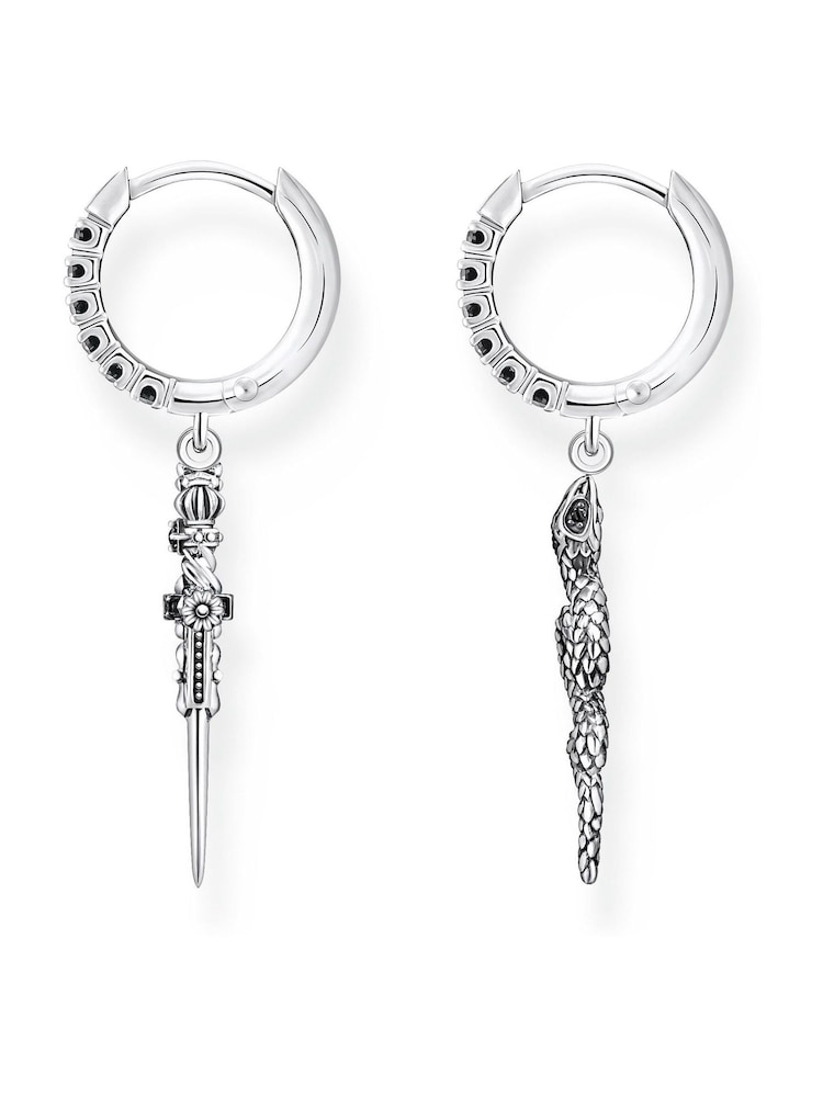 Thomas Sabo Black Mystic Snake 925 Silver (3D) Earrings - Image 2 of 5