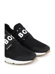 BOSS Black Logo Strap Trainers - Image 6 of 7