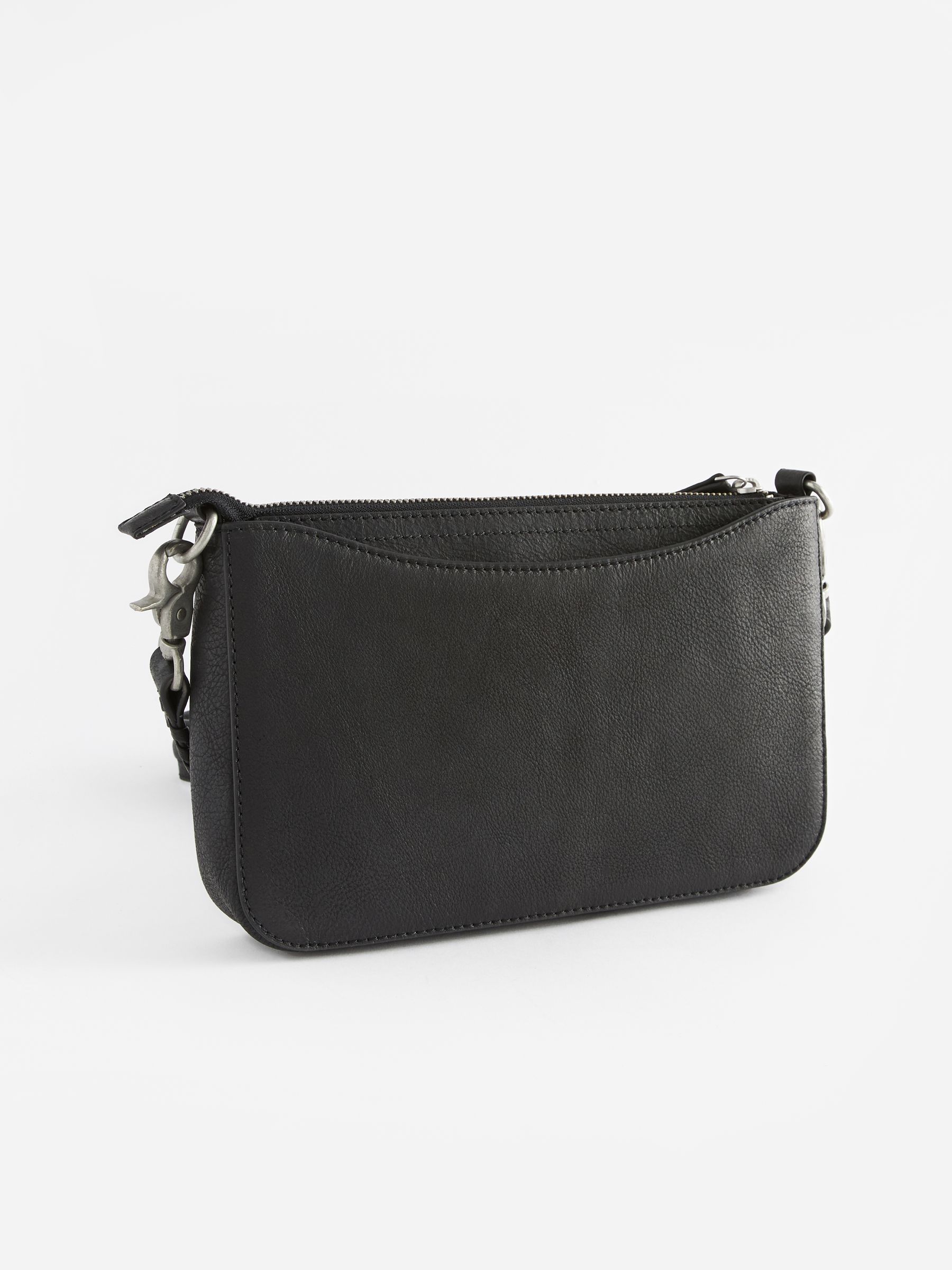 Black leather studded crossbody bag shop