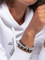 Thomas Sabo Black Silver Lobster Clasp Leather Bracelet - Image 3 of 4
