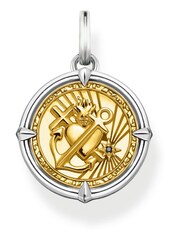 Thomas Sabo Gold Symbolic Faith Love Hope Gold Coin Pendant - Image 2 of 4