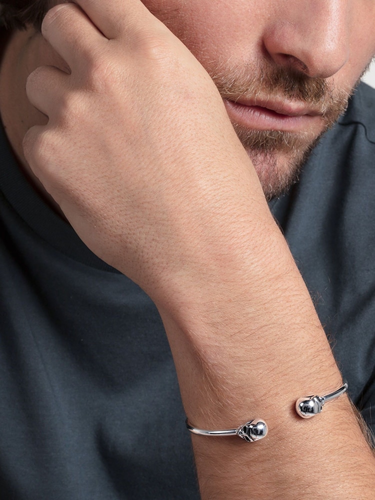 Thomas Sabo Silver 925 Silver Blackened, Skull Design Rebel Bangle - Image 3 of 3
