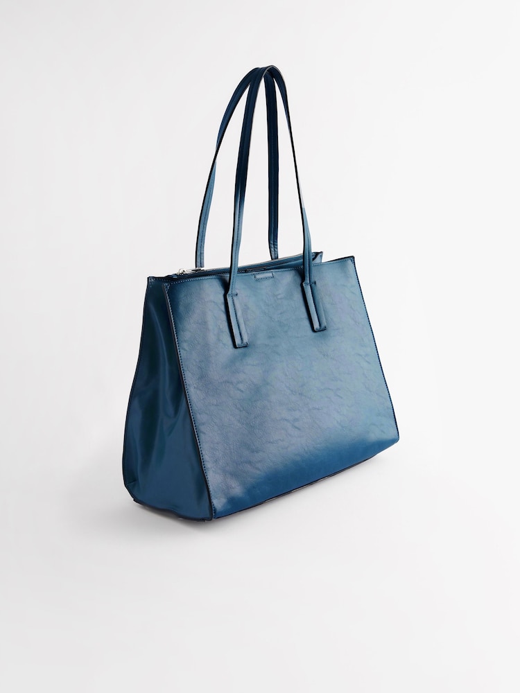 Blue Formal Open Tote Bag - Image 3 of 7