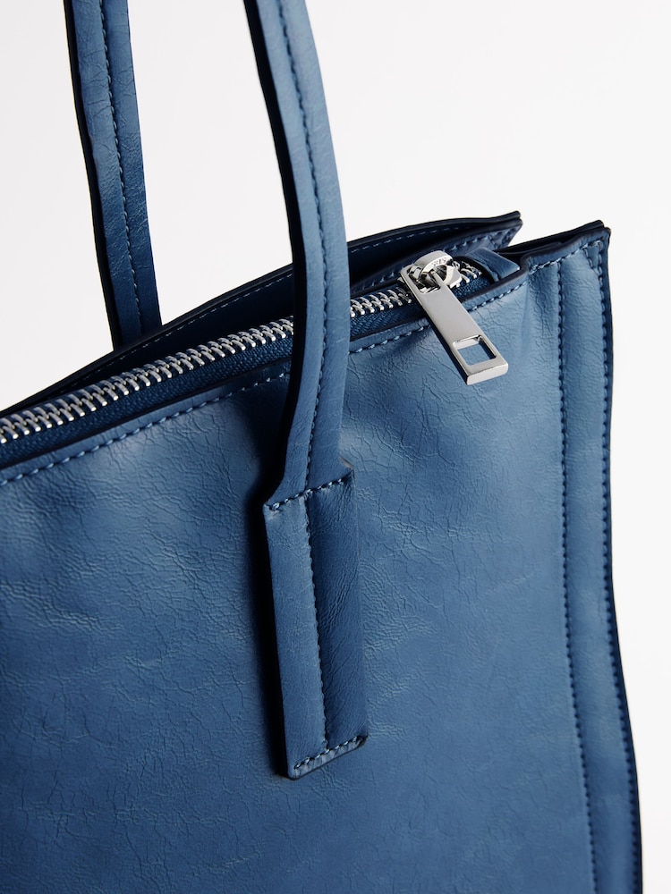 Blue Formal Open Tote Bag - Image 5 of 7