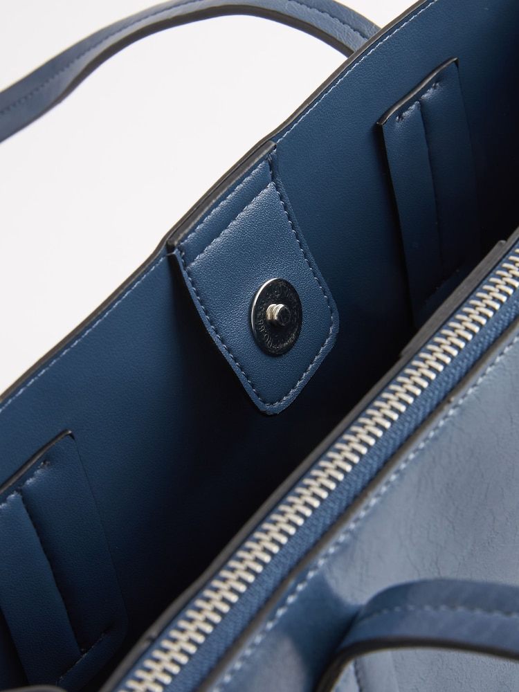 Blue Formal Open Tote Bag - Image 7 of 7