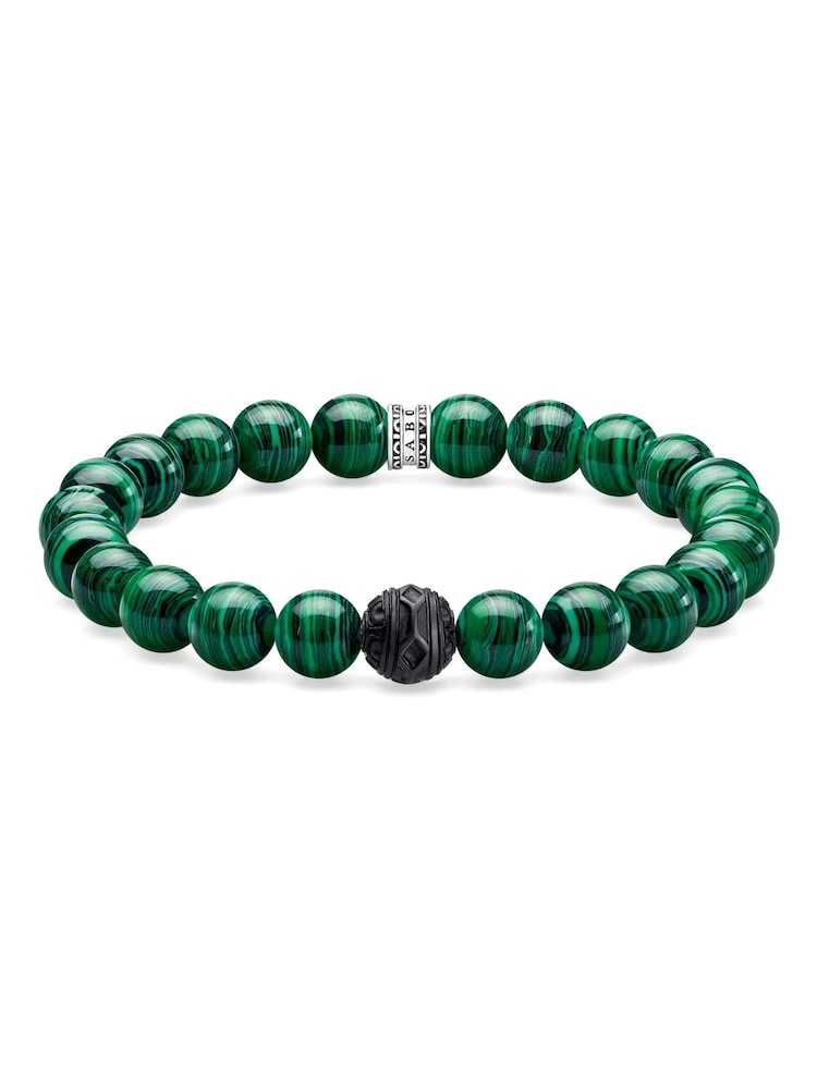 Thomas Sabo Silver Obsidian Blackened Handcrafted Bracelet - Image 1 of 2