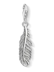 Thomas Sabo Silver Rebel 925 Silver Feather Charm - Image 1 of 3