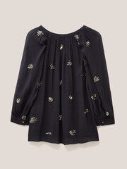 White Stuff Astrid Sequin Black Top - Image 6 of 7