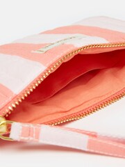 Joules Daphne Pink & Orange Striped Wrist Purse - Image 3 of 6