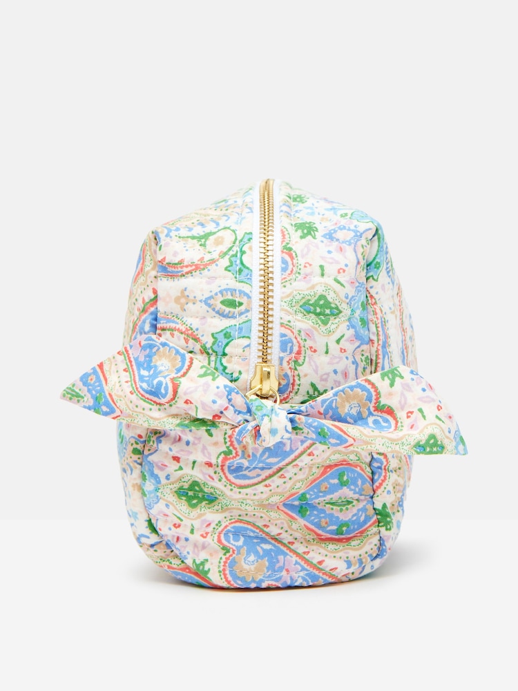 Joules Lillia Blue Paisley Wash Bag - Image 2 of 5 Joules Lillia Blue Paisley Wash Bag - Image 2 of 5
