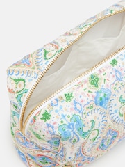 Joules Lillia Blue Paisley Wash Bag - Image 5 of 5