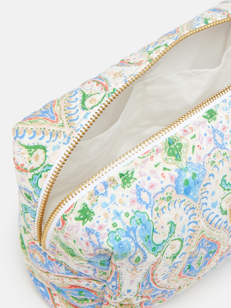 Joules Lillia Blue Paisley Wash Bag - Image 5 of 5 Joules Lillia Blue Paisley Wash Bag - Image 5 of 5