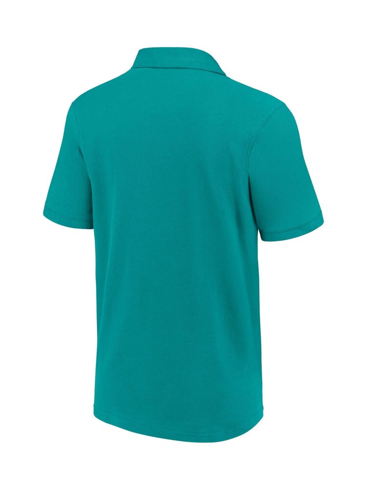 Fanatics Green Aston Villa Essentials 100% Cotton Polo Shirt - Image 3 of 3 Fanatics Green Aston Villa Essentials 100% Cotton Polo Shirt - Image 3 of 3