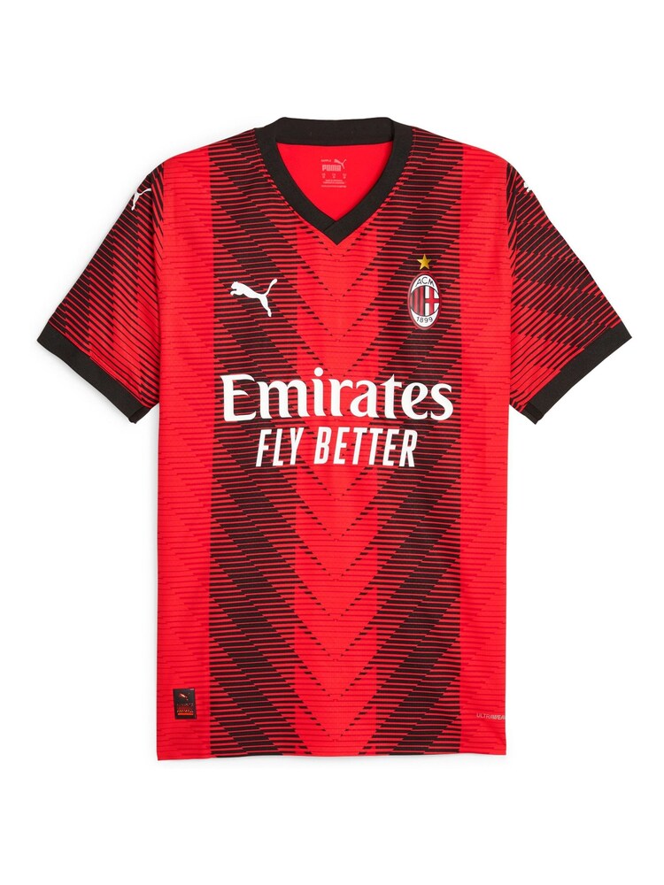 Puma Red AC Milan Puma Home Authentic Shirt 2023-24 - Image 2 of 3