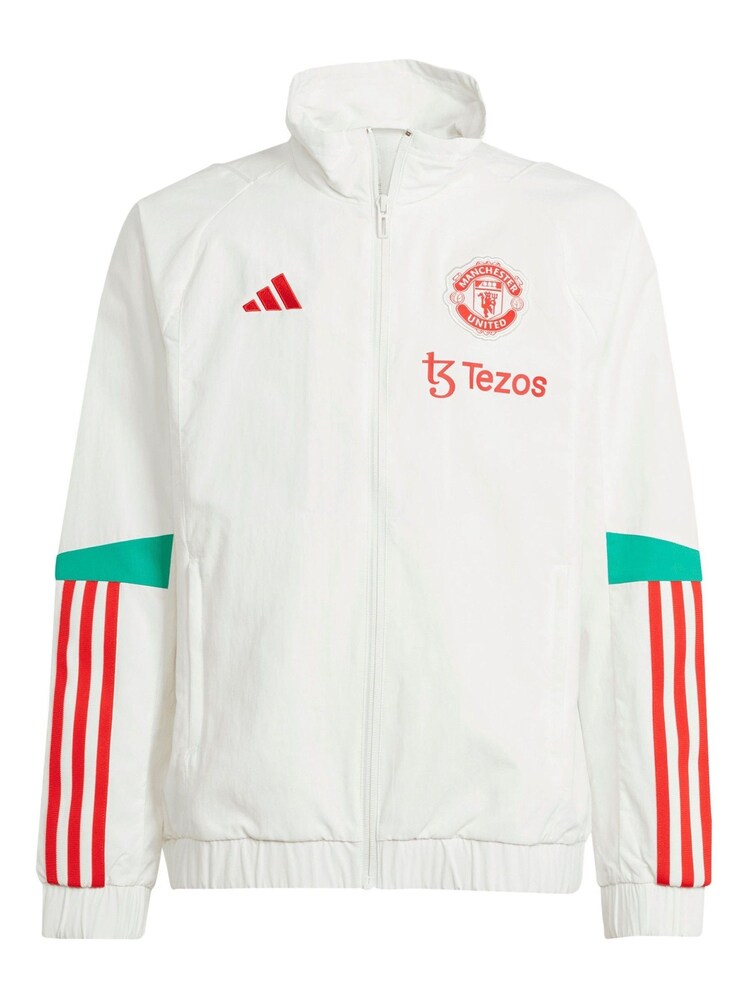 adidas White Manchester United Training Presentation Jacket - Image 2 of 4