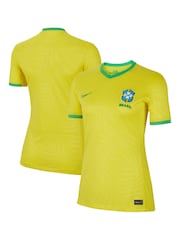 Nike Yellow Brazil Home Stadium Shirt - Image 1 of 4