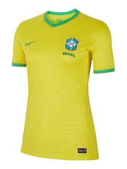 Nike Yellow Brazil Home Stadium Shirt - Image 2 of 4