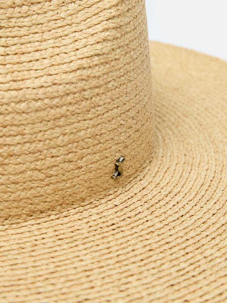 Joules Seville Natural Straw Fedora Hat - Image 5 of 5